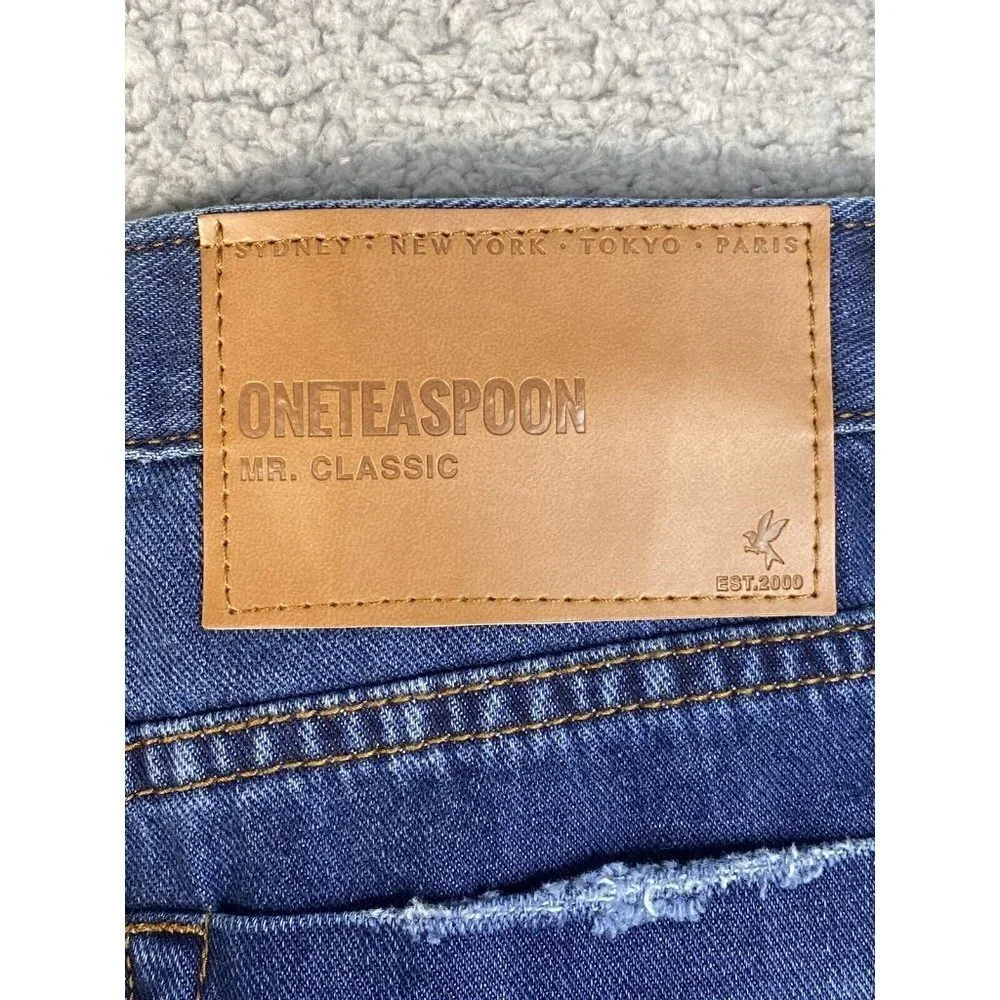Man x One Teaspoon Mens‎ Mr Classic Rigid Classic Straight Leg Jeans Size 31R